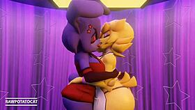 fredina's nightclub orgy party with titty fucks and monster cocks