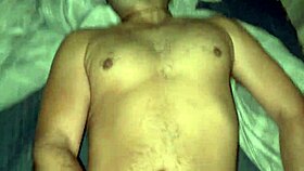 Chubby Guys Engage in Hot Gay Sex Scene on Bed with Bareback Fucking