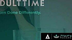 Can Kira Noir Handle His Rock Hard Dick Deep Inside During Nuru Massage?