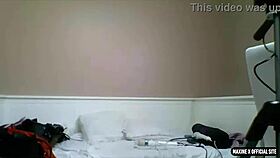 Man, busty Maxine X kills it solo with dildo fucking her twat