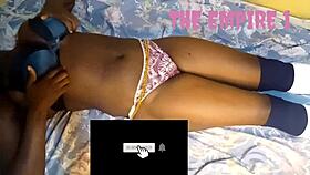 I am masturbating through my wet panties, fingering myself intensely as a solo amateur.