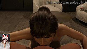 Playful Fox Artemis Enjoys Doggystyle Adventures in Animated Game with Big Tits and Cum in Mouth