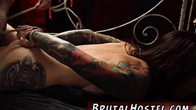 rough bareback domination with felicity feline and young tourists