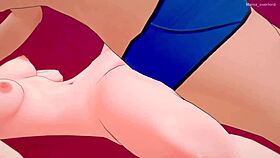 In the hentai, they undress Gwen on the bed to fuck her better.