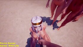 Big Tits Tanka Gives Blowjob And Cumshot To All Guys!