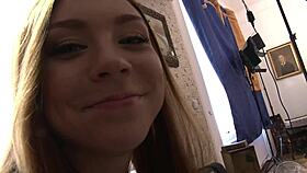 Party girls try on panties in a backstage haul, flashing their cute looks.