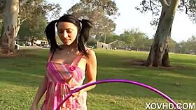 skinny lela star performs blowjob and receives facial in hardcore scene