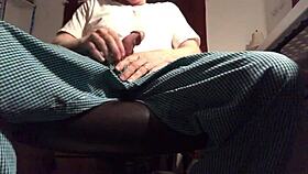 Stroking Gay Cock In Intense Solo Session