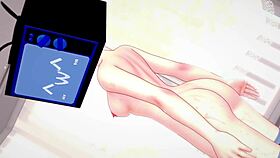 Anime Girl's Vagina Rubbed In Toilet Sport