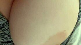 Playing with my wife's amazing natural tits 😍