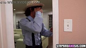 amish step sisters licked and fucked in threesome?