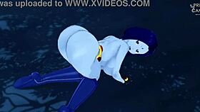 Raven gives joi and facial in dark forest