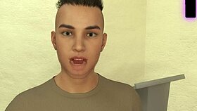 Naughty redhead craves big white cock in college kings scene