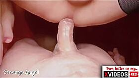 watch this pov closeup of hard big cock gay breeding with loud moans and anal creampie