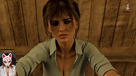 Playful Fox Artemis Enjoys Doggystyle Adventures in Animated Game with Big Tits and Cum in Mouth