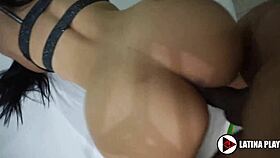 hot girl gets fucked in front of the mirror 😍