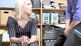 Petite Teen Thief Fucked In Office