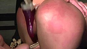 Master dominates sexy jennie with intense squirting in tight rope bondage