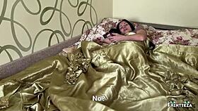 i gave my milf stepmom a hot gift with double penetation