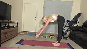 chanel grey deepthroats yoga instructor's cock fucked hard & squirts with choking and gagging