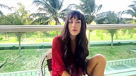 Beautiful Brunette Girl Unlocking Makeup Secrets For Flawless Face