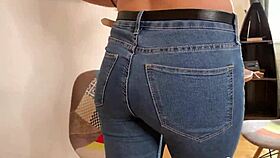 Busty Neighbor Undresses Showing Tits and Panties