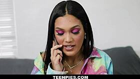 Watch Busty Babe Alina Belle Scream As Sperm Showers Her Thick Ass!