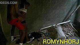 Construction worker in Rio meets stepdaughter at work site.