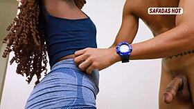 Young girl surrenders to her friend's massive cock in a steamy encounter.