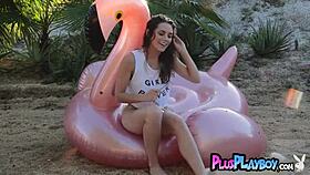 All natural small 18+ tits teen elena generi poses naked. She chats about her life.