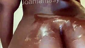 joanfantasy is all oiled up, sliding that buttplug into her tight ass