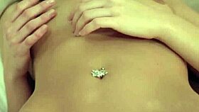 i'm soo turned on by this solo babe's trimmed pussy and natural tits in lingerie.