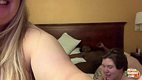 peach queenz bbws get soaked and sloppy on a bbc. their 3some action is pure filth!
