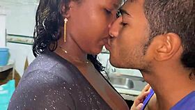 i went to the kitchen without panties and gave my ass and pussy to my stepbrother jaison