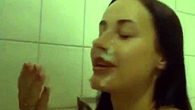 Girl with beautiful tits gets fucked and facialed