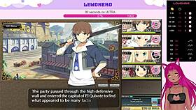 lewd vtuber plays evenicle with moaning and creampie scenes