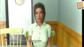 Being a dik chick route 1 with big tits teen brunette