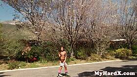 tattooed asian ass roughly fucked with choking