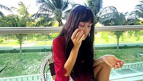 Beautiful Brunette Girl Unlocking Makeup Secrets For Flawless Face