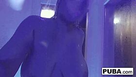 Sexy wrestler uses double toys 😏