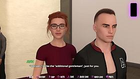 Naughty redhead craves big white cock in college kings scene