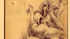 Vintage pornostalgia with hairy cartoon