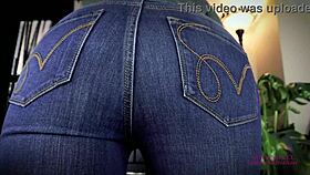 Redhead Milf Teases in Tight Jeans for Joi Preview