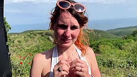 Stranger Helps Park Car for a Quick Risky Public Outdoor Session