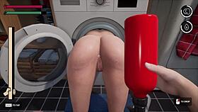 Hey, check this wild stepmom stuck in the washing machine fiasco. It’s pure chaos with monster cock action and crazy anal play!