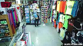 Young Tiny 18+ Blonde Demi Hawks Caught Red-Handed by Officer