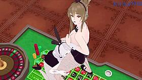 kusuha mizuha and cagalli yula athha in intense lesbian hentai action