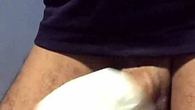 Ebony step daughter in red lingerie closely milks white step dad's cock in hentai style full scene