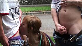 alexis crystal in public threesome 😏