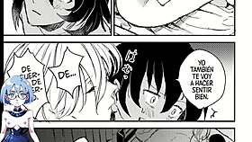 visitante de medianoche in this anime hentai game